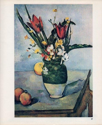 LAMINA V18972: Cezanne. Vase of tulips