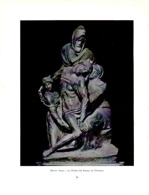 LAMINA V18981: La Piedad del Duomo de Florencia por Miguel Angel