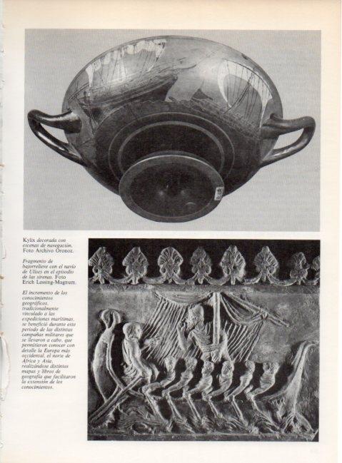 LAMINA V19290: Ulises en el episodio de las sirenas bajorrelieve