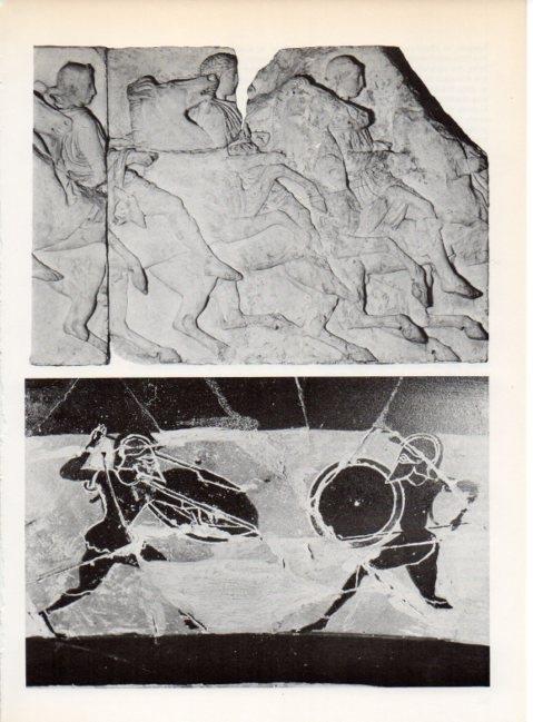 LAMINA V19300: Bajorrelieve de Fidias, Museo Britanico
