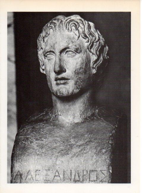 LAMINA V19305: Busto de Alejandro Magno, Museo del Louvre