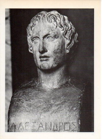 LAMINA V19305: Busto de Alejandro Magno, Museo del Louvre