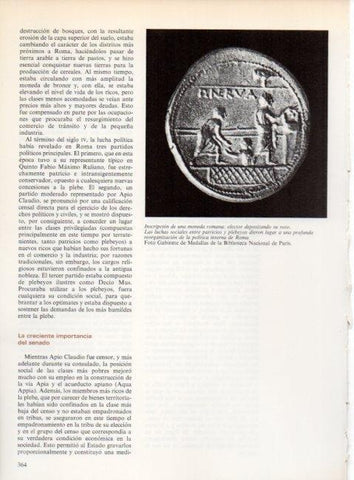 LAMINA V19307: Elector depositando su voto moneda romana