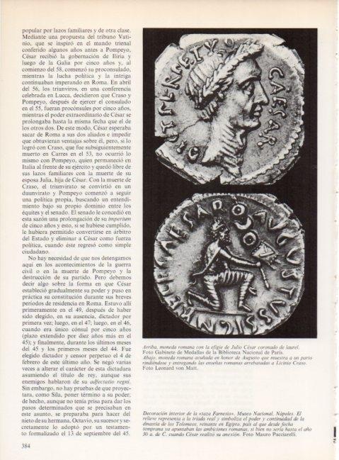 LAMINA V19312: Moneda con la efigie de Julio Cesar