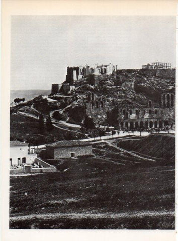 LAMINA V19302: Vista de la Acropolis de Atenas