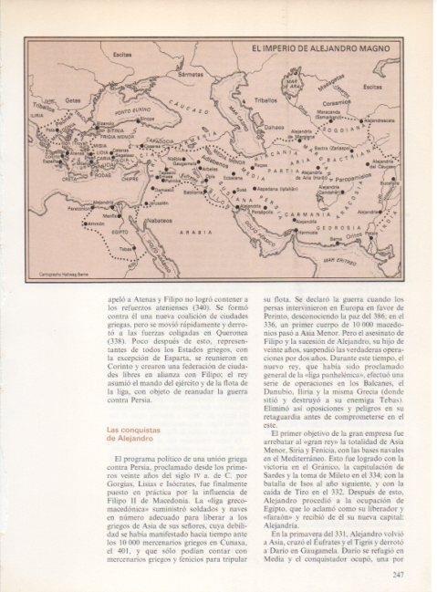 LAMINA V19261: Mapa del impero de Alejandro Magno