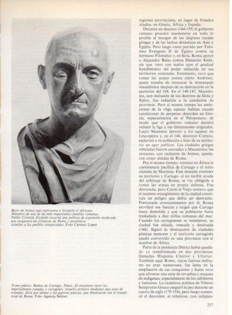 LAMINA V19266: Busto de Escipion el Africano