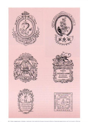 LAMINA V19350: Marques de fabrica de Manresa dels segles XVIII i XIX