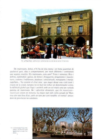 LAMINA V19319: Manresa. La Plaça Major i la Plaça d'Espanya