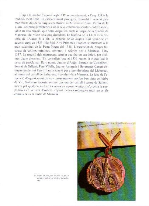LAMINA V19326: Segell del rei Pere III, Arxiu Historic de Manresa