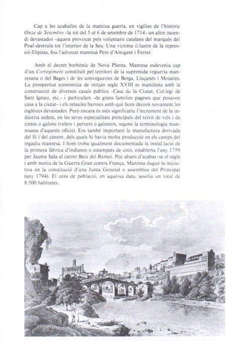LAMINA V19328: Façana monumental de Manresa a primers del segle XIX