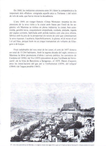 LAMINA V19330: Vista panoramica de Manresa segona meitat segle XIXç