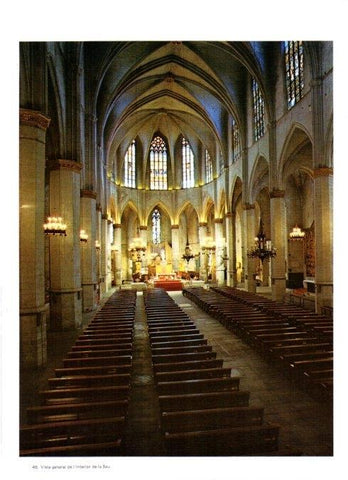 LAMINA V19334: Manresa. Vista de l'interior de la Seu