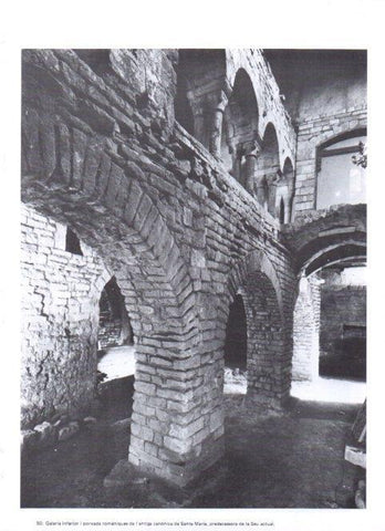 LAMINA V19337: Manresa. Galeria inferior de l'Antiga canonica de Santa Maria