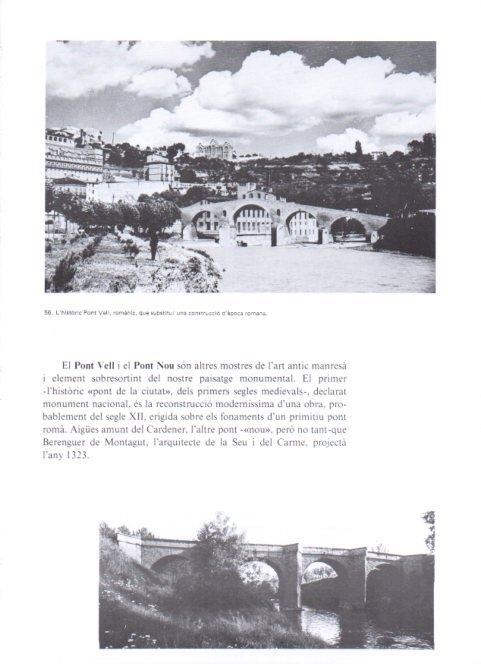 LAMINA V19339: Manresa. El Pont Vell i el Pont Nou