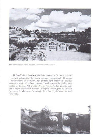 LAMINA V19339: Manresa. El Pont Vell i el Pont Nou