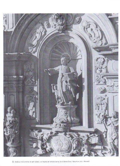 LAMINA V19342: Manresa. Estatua de sant Ignasi del temple de la Santa Cova