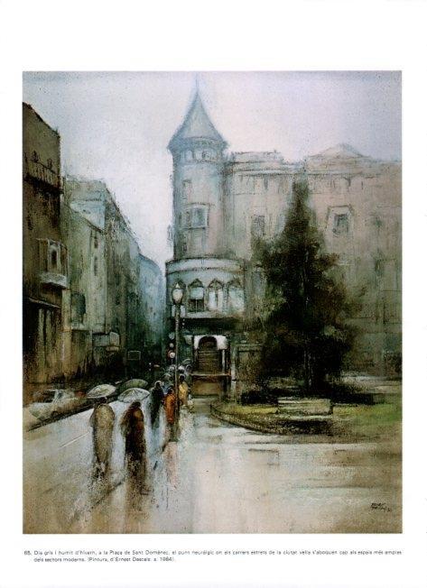 LAMINA V19344: Plaça de Sant Domenec per Ernest Descals