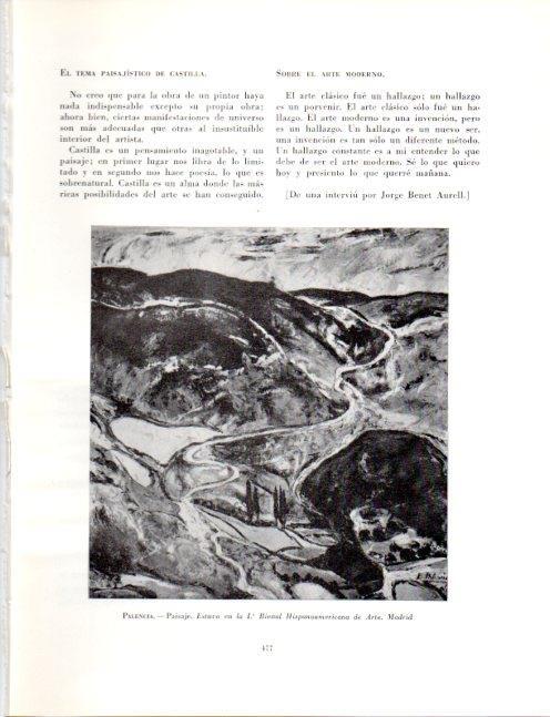 LAMINA V19170: Paisaje por Benjamin Palencia