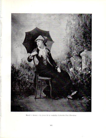 LAMINA V19140: La joven de la sombrilla por Marti y Alsina