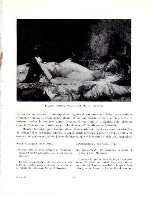 LAMINA V19142: Odalisca por Fortuny