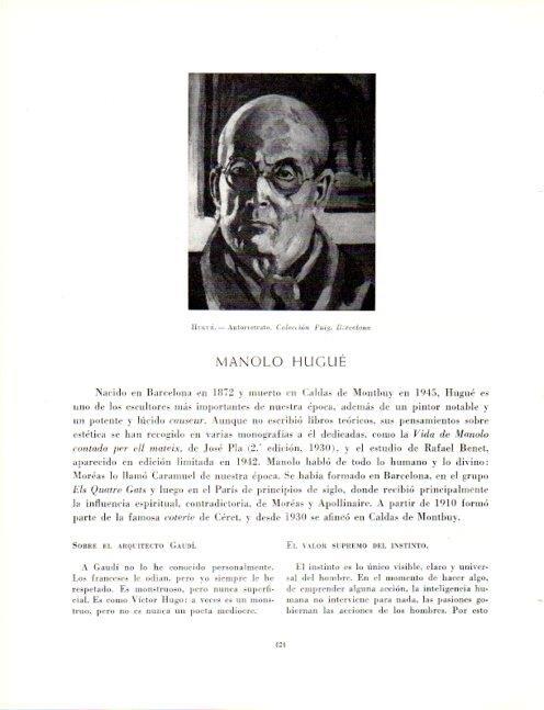 LAMINA V19145: Autorretrato por Manolo Hugue