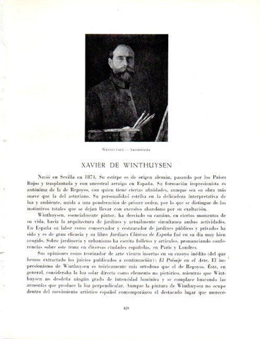 LAMINA V19148: Autorretrato por Xavier de Winthuysen