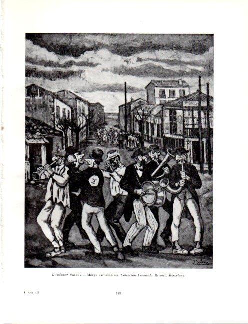 LAMINA V19150: Murga carnavalesca por Jose Gutierrez Solana
