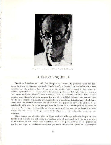 LAMINA V19163: Autorretrato por Alfredo Sisquella