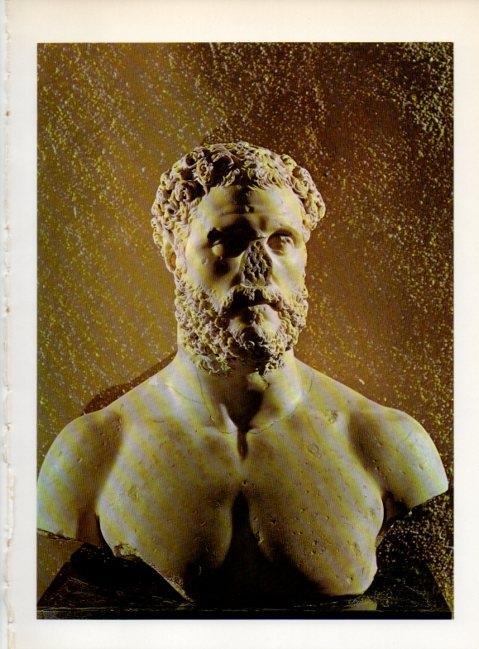 LAMINA V19235: Busto de Ulises en marmol