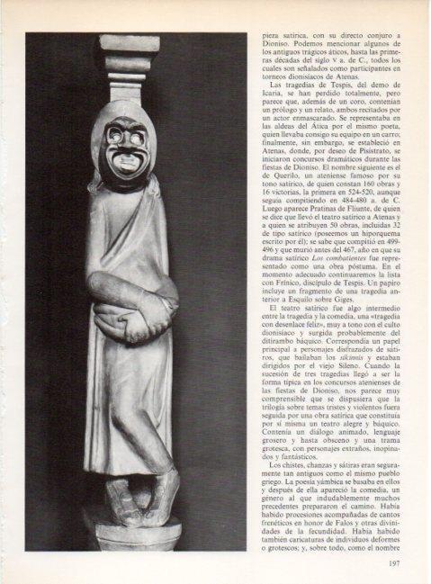 LAMINA V19238: Estatua de actor comico, Museo de Constantinopla