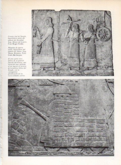 LAMINA V19241: Maquina de guerra asiria bajorrelieve palacio de Ninive