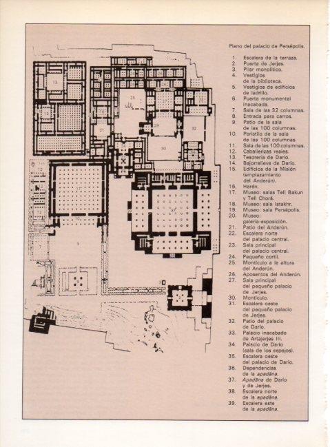 LAMINA V19244: Plano del Palacio de Persepolis