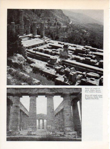 LAMINA V19245: Templo de Apolo en Delfos, Grecia