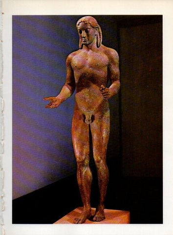 LAMINA V19225: Poseidon estatua de bronce