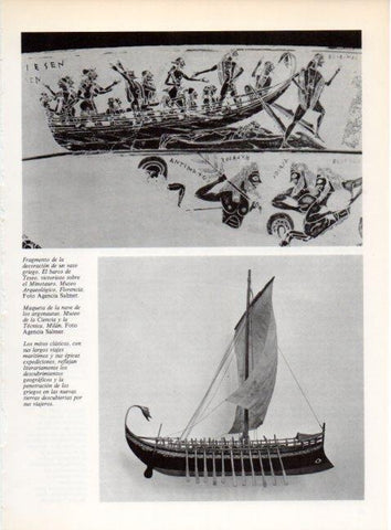 LAMINA V19204: Maqueta de la nave de los argonautas