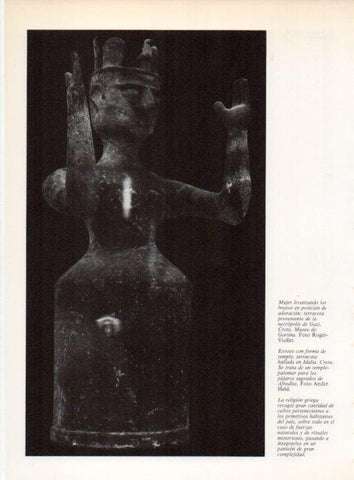 LAMINA V19223: Mujer terracota de la necropolis de Gazi, Creta