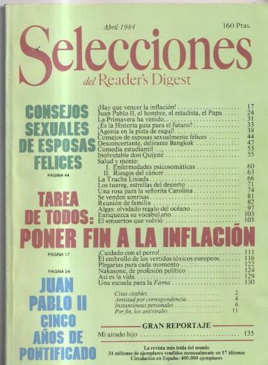 Selecciones del Readers Digest: 1984 abril: Los tuareg estrellas del desierto, Bangkok