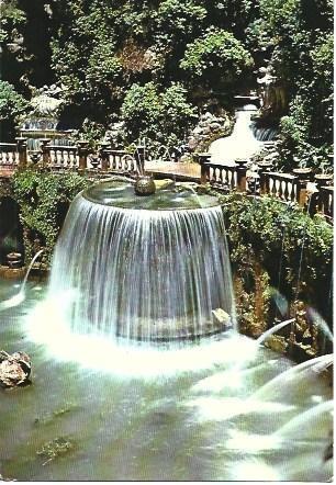 POSTAL L05086: Fuente en la Villa d'Este en Tivoli