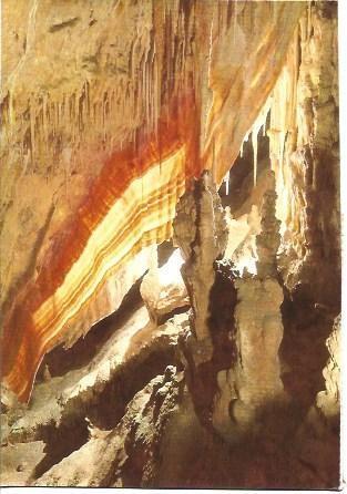POSTAL L05070: Bandera de las Cuevas del Drach en Mallorca