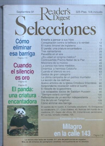 Selecciones del Readers Digest: 1991 Septiembre: El oso panda