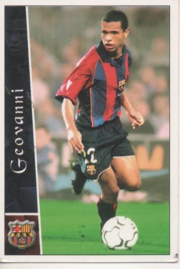 Cromo E003770: Trading Card. Las Fichas de la Liga 2003. nº 101 Geovanni, F.C. Barcelona