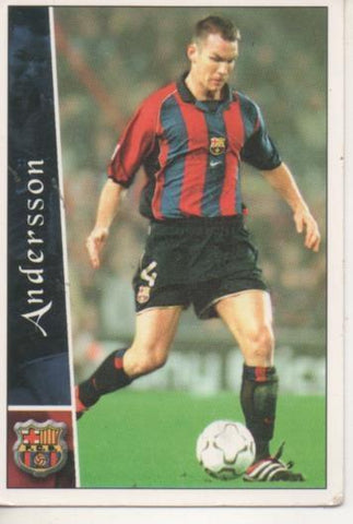 Cromo E003768: Trading Card. Las Fichas de la Liga 2003. nº 89 Andersson, F.C. Barcelona