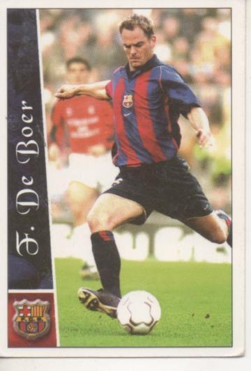 Cromo E003767: Trading Card. Las Fichas de la Liga 2003. nº 88 F. De Boer, F.C. Barcelona