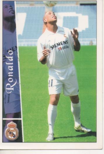 Cromo E003765: Trading Card. Las Fichas de la Liga 2003. nº 76 Ronaldo, Real Madrid