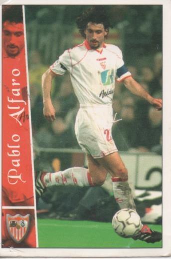 Cromo E003791: Trading Card. Las Fichas de la Liga 2003. nº 197 Pablo Alfaro, Sevilla F.C.