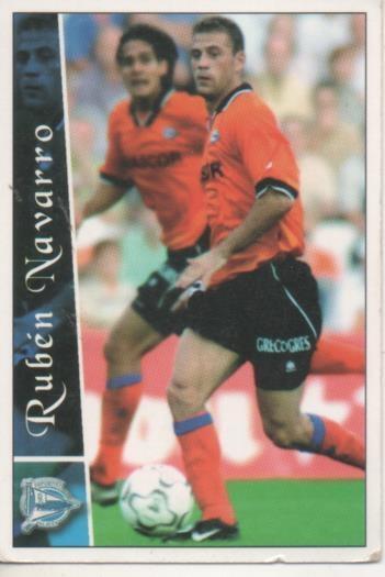 Cromo E003790: Trading Card. Las Fichas de la Liga 2003. nº 186 Rubén Navarro, Deportivo Alavés