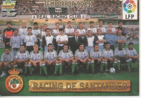 Cromo E003724: Trading Card. Las Fichas de la Liga 96-97. nº 289 Racing de Santander, Temporada 96/97