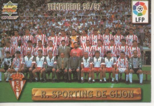 Cromo E003723: Trading Card. Las Fichas de la Liga 96-97. nº 307 R. Sporting deGijón, Temporada 96/97