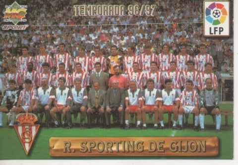 Cromo E003723: Trading Card. Las Fichas de la Liga 96-97. nº 307 R. Sporting deGijón, Temporada 96/97